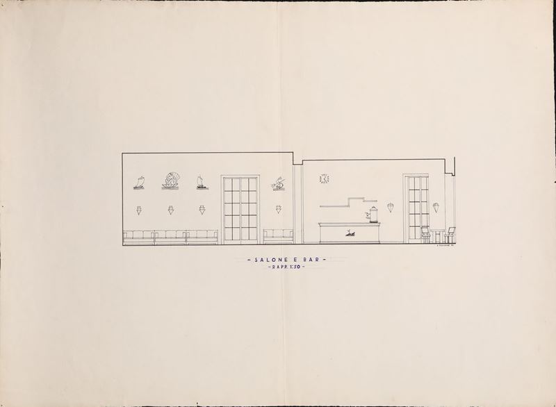 A. Piccione - Progetto Architettonico (salone e Bar)