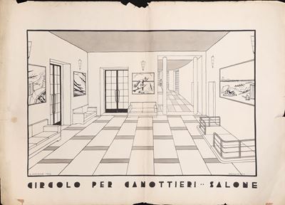 Progetto Architettonico (circolo per Canottieri...salone)