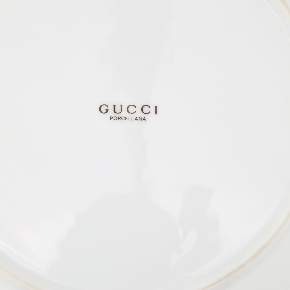 Gucci, Piatto da Dolce in Porcellana Policroma
