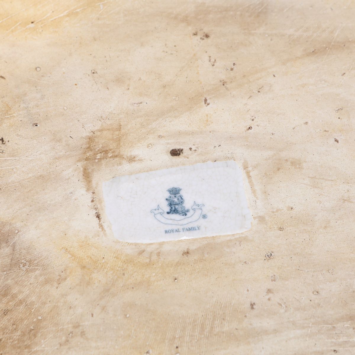 Grande Vassoio in Porcellana Inglese con Table Pliant, Royal Family