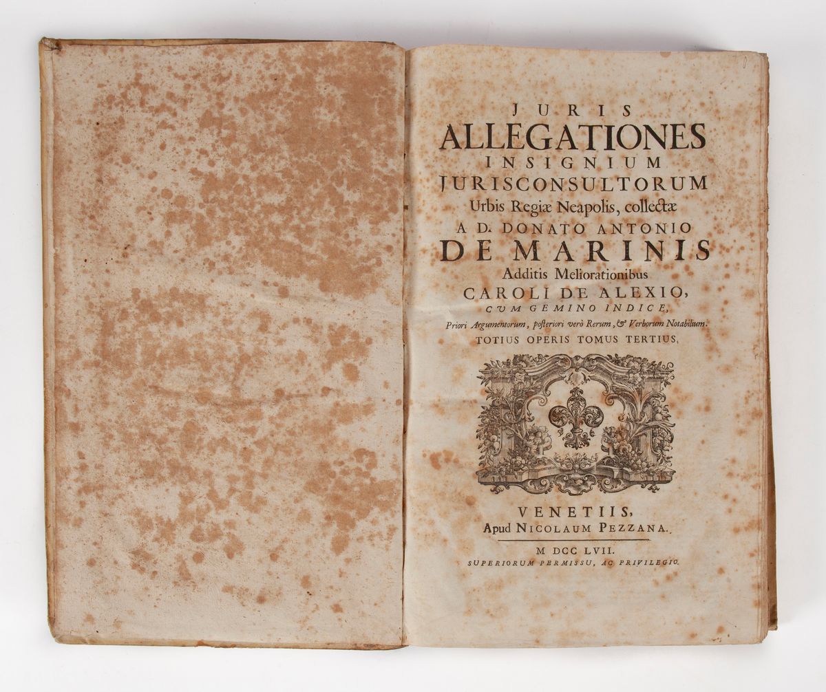 Donato Antonio De Marinis, Juris Allegationes