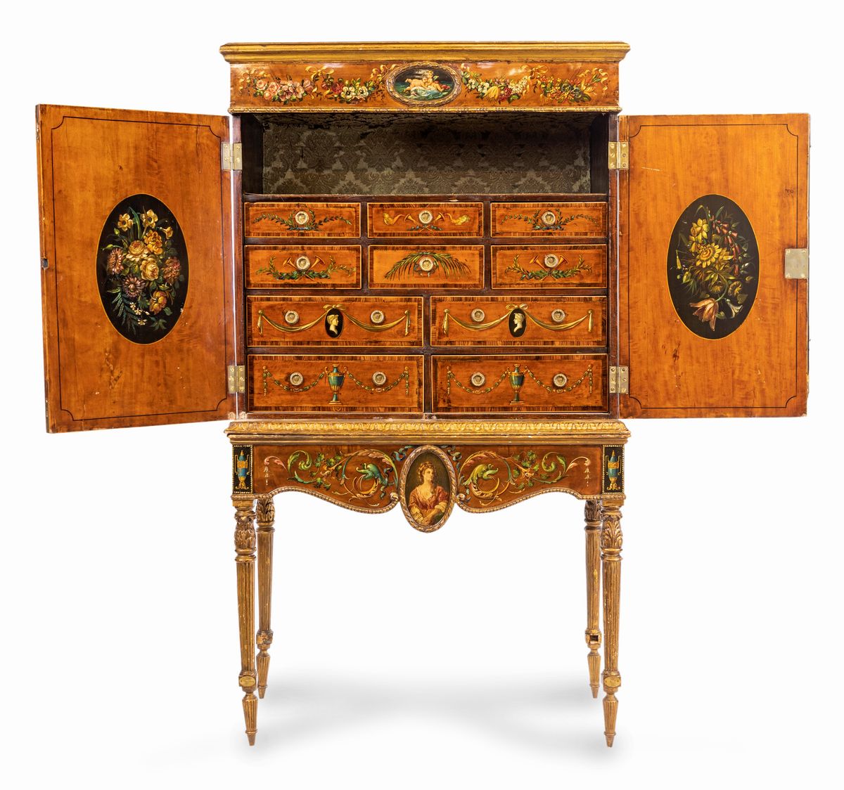 Adam Cabinet in Satinwood, Inghilterra, Seconda Metà del XVIII Secolo