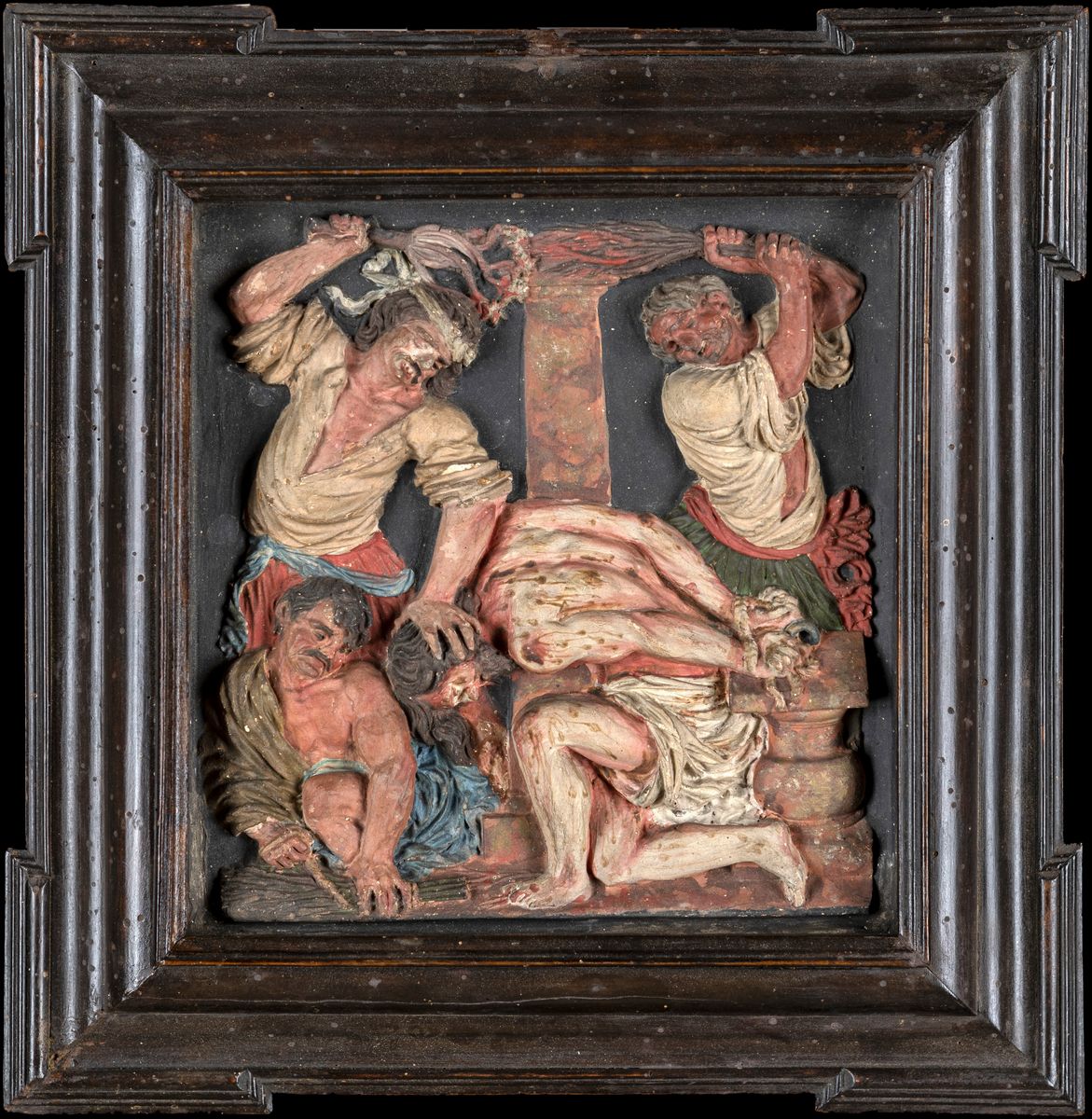 Altorilievo in Terracotta Policroma, Arte Popolare della Seconda Metà del XIX Secolo