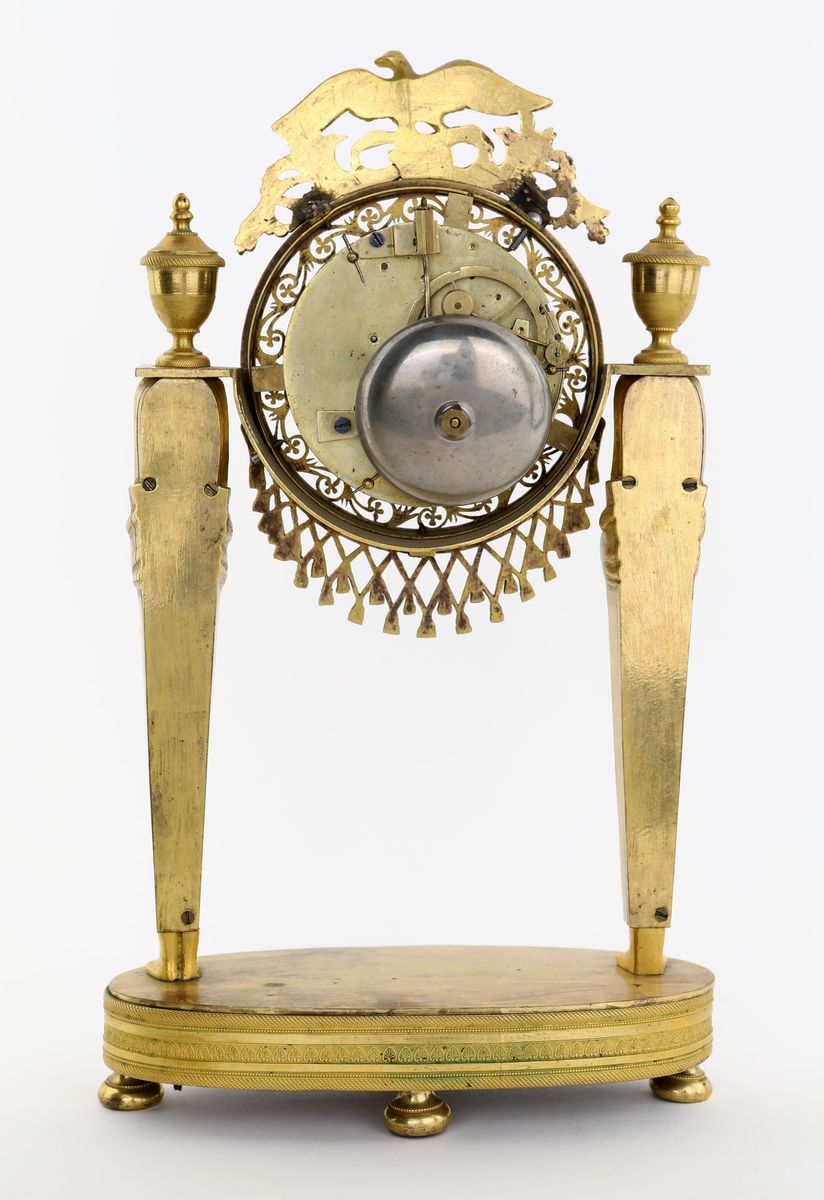 Pendola in Bronzo Dorato, Francia, Prima Metà del XIX Secolo