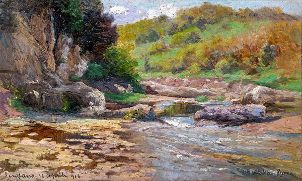 Cesare Bertolla - Paesaggio a Sacrofano