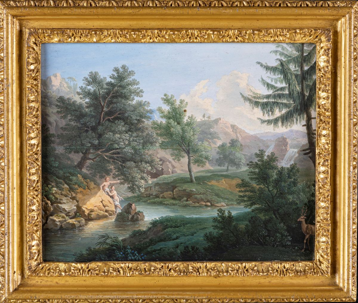 Pittore Francese del XVIII Secolo - Artemide e Atteone