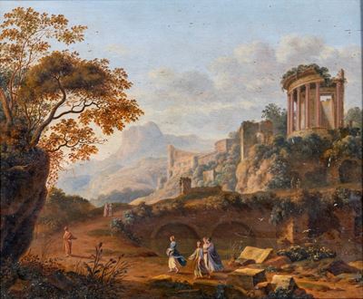 Veduta di Paesaggio con Tempio