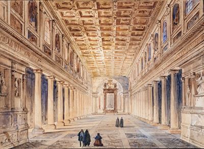 Veduta Dell'interno della Basilica di Santa Maria Maggiore