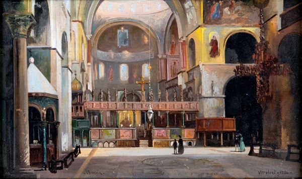 Frans Vervloet - Veduta dell'interno della Basilica di San Marco