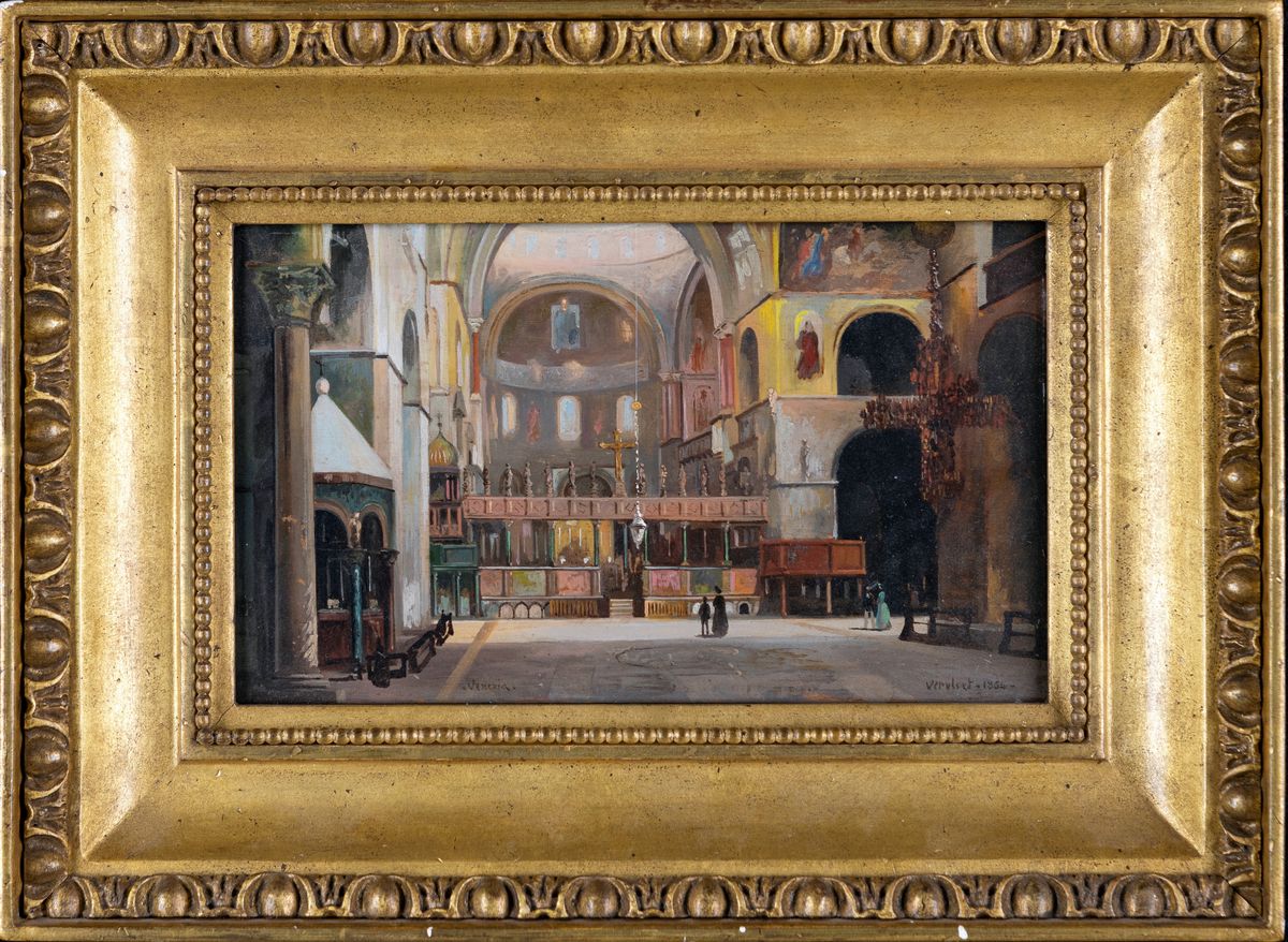 Frans Vervloet - Veduta Dell'interno della Basilica di San Marco
