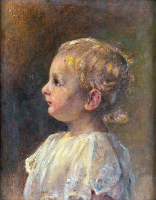 Pittore del XIX secolo - Ritratto di Don Carlo Massimo Lancellotti all'età di un anno