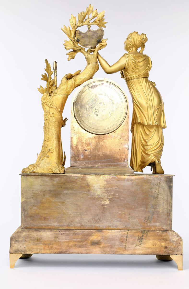 Pendola in Bronzo Dorato, Francia, Fine del XIX Secolo