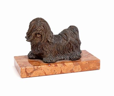 Cane in Bronzo Patinato, Inizi del XX Secolo