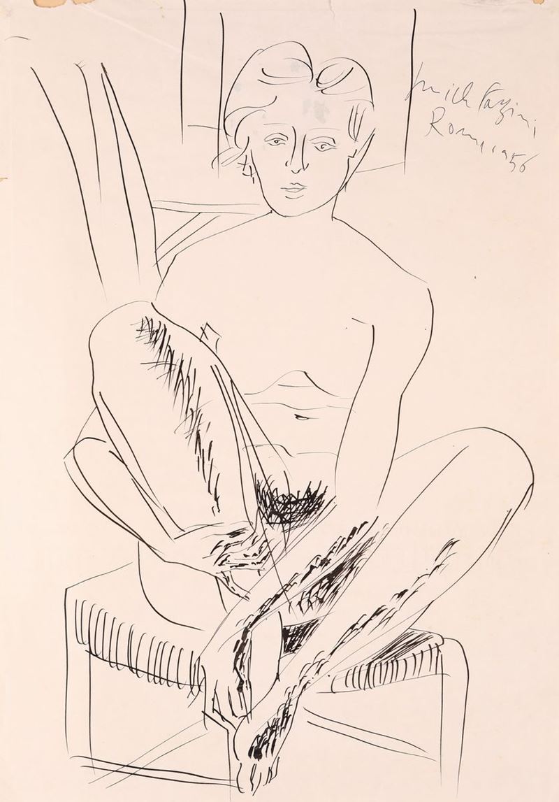 Pericle Fazzini - Nudo di Donna Seduta