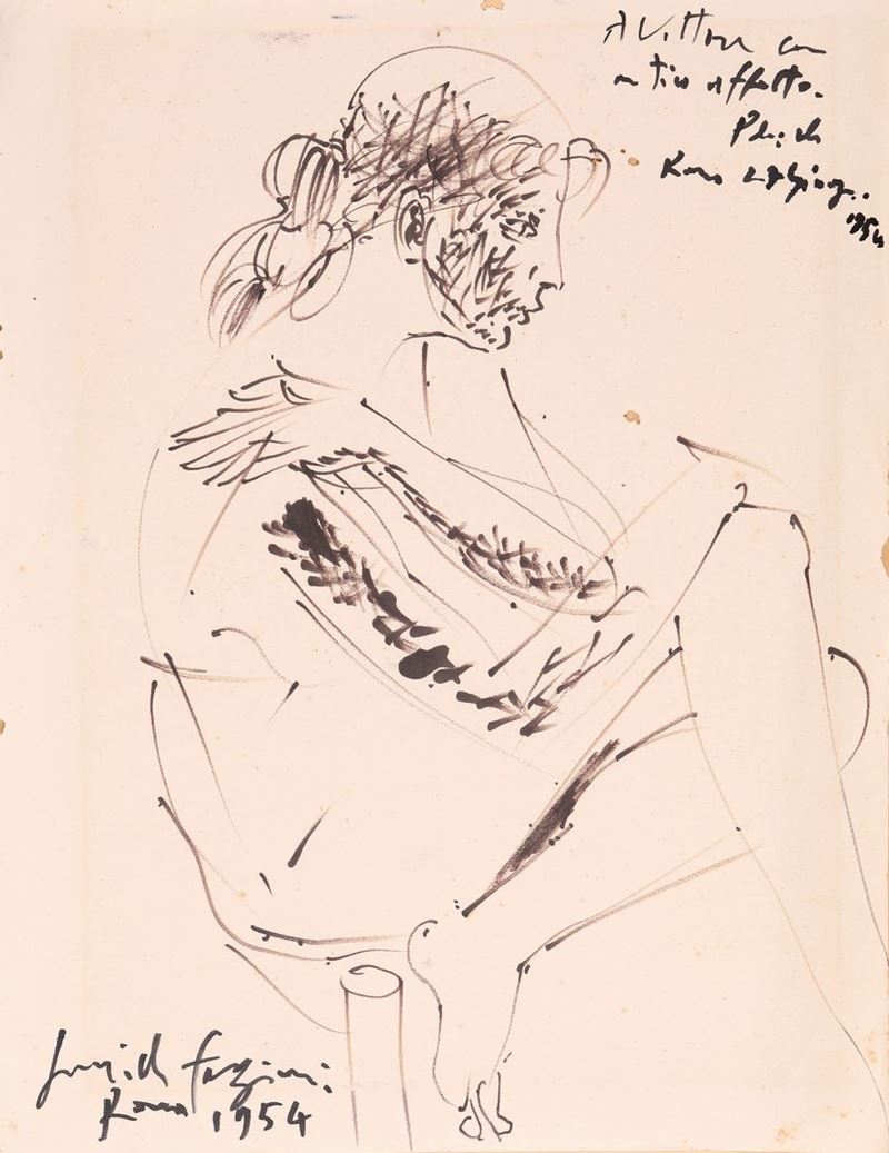 Pericle Fazzini - Nudo di Donna Seduta