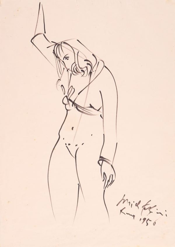Pericle Fazzini - Nudo di donna in piedi