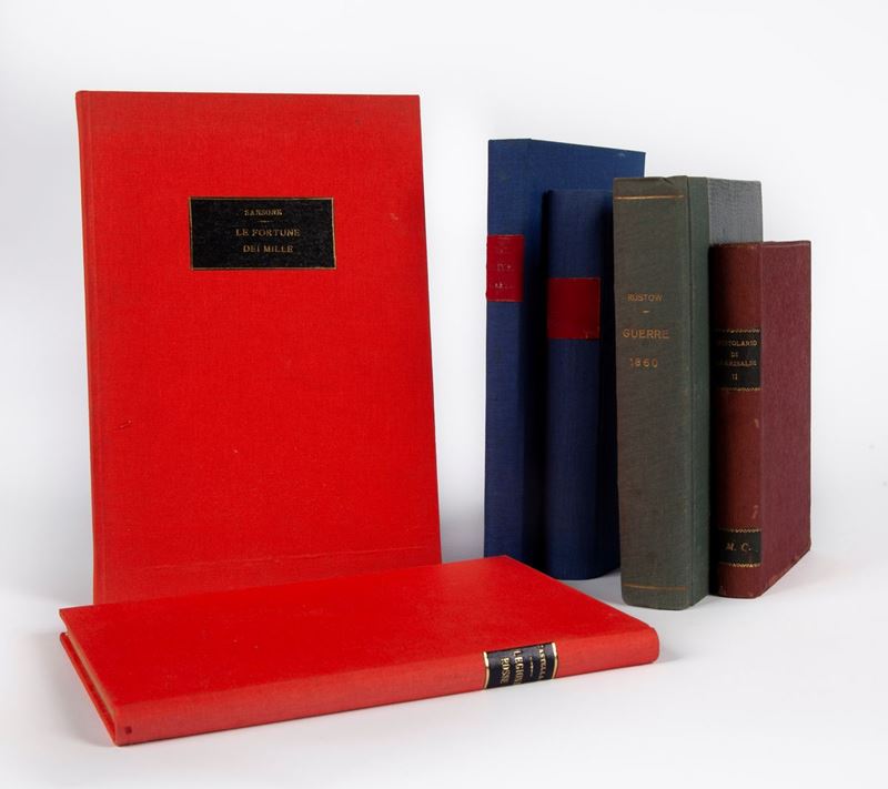 Lotto di Sei Libri di Argomento Garibaldino