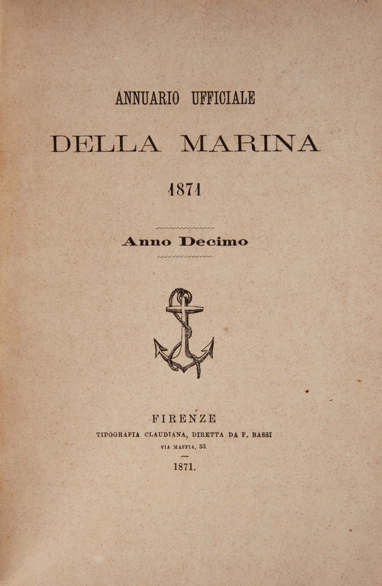 Tre Annuari Militari, XIX Secolo