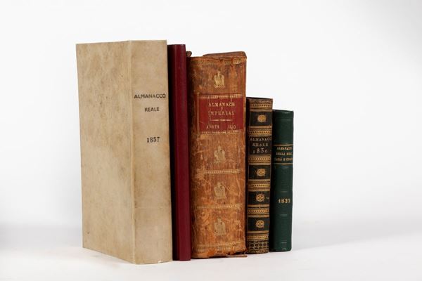 Cinque almanacchi del XIX secolo