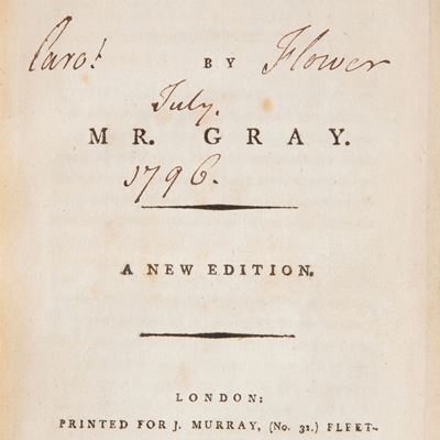 Poems By Mr. Gray. a New Edition. (illustrato del '700)