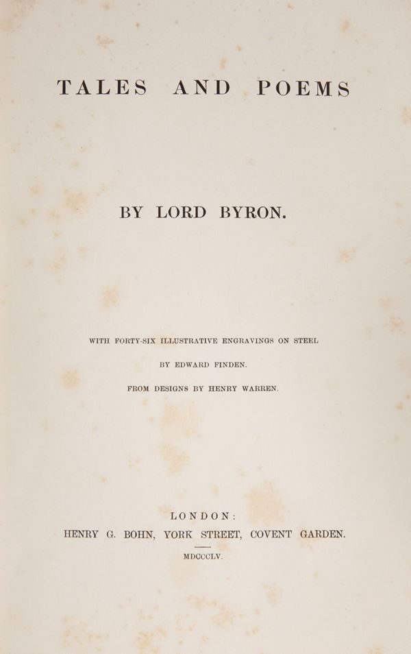 Lord Byron - Tales and Poems (Illustrato dell'800)