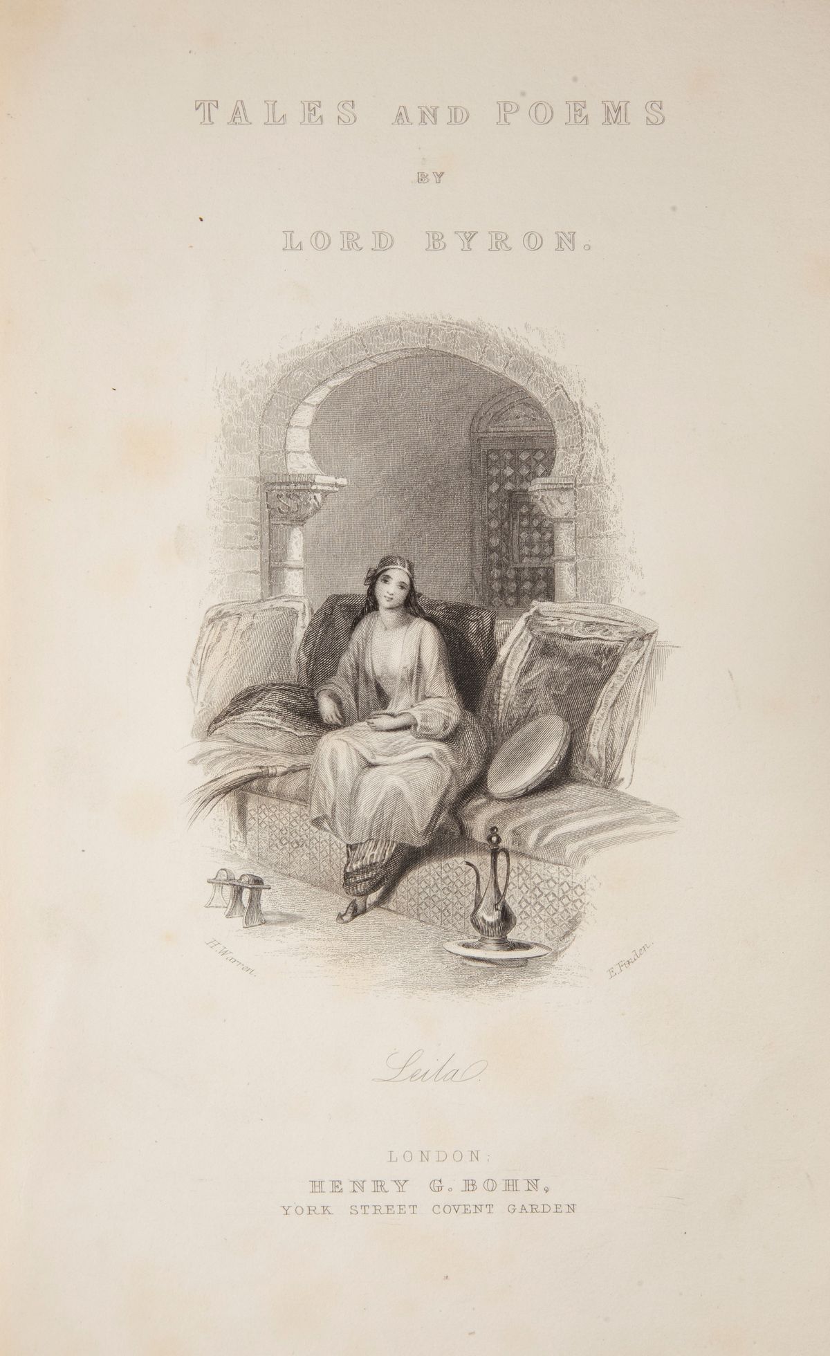 Lord Byron - Tales And Poems (illustrato Dell'800)