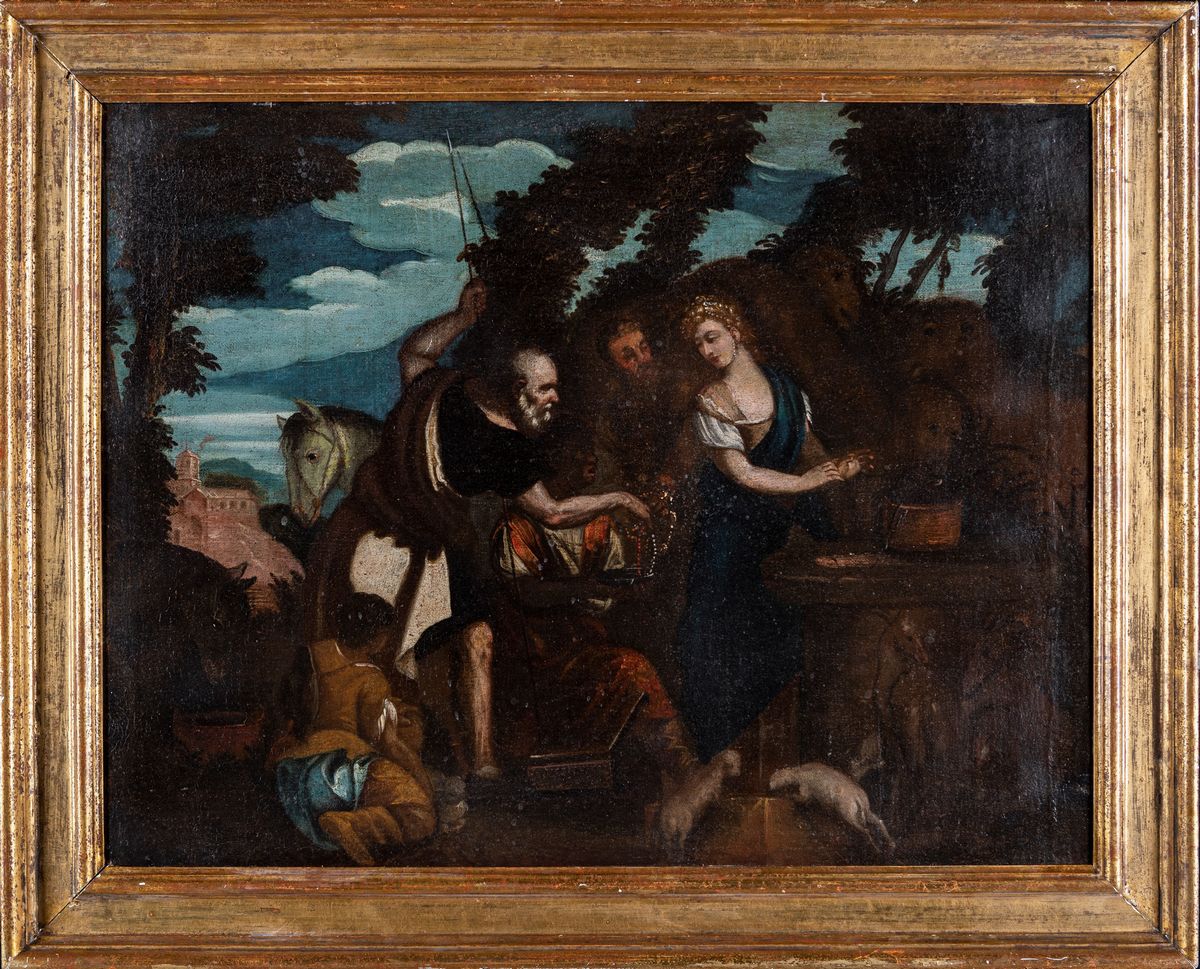 Pittore del XVII Secolo - Rebecca al Pozzo