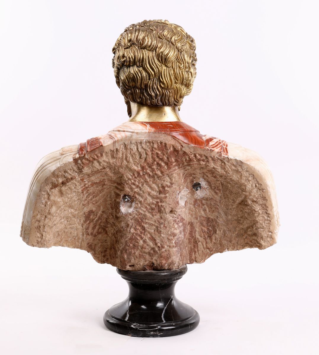 Busto di Condottiero in Marmo, XX Secolo
