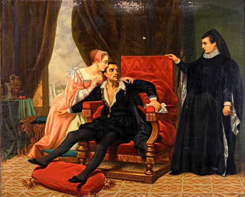 Pittore del XIX Secolo - Scena di Genere