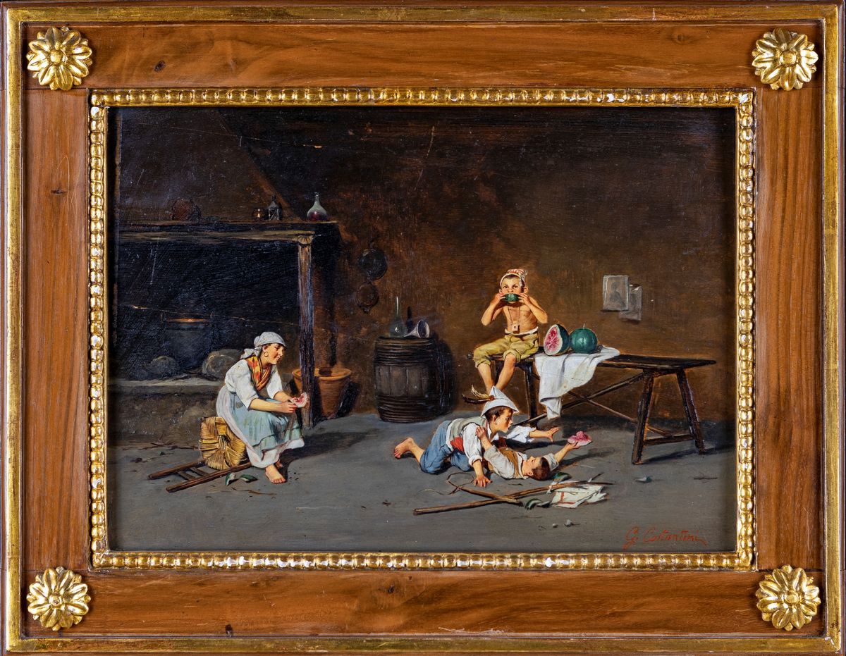 Giuseppe Costantini - La Merenda con L'anguria