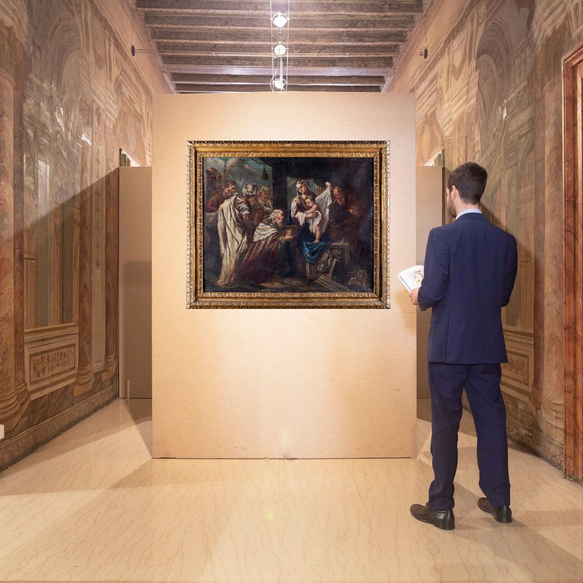 Pittore Napoletano del XVIII Secolo - Adorazione dei Magi