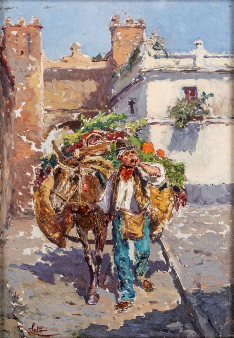 Antonino Leto - Il Venditore con il Carretto