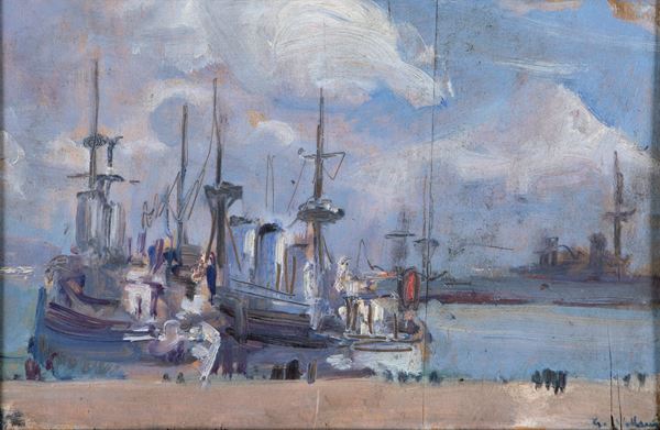 Gennaro Villani - Imbarcazioni al porto