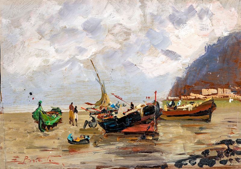 Ezelino Briante - Barche e Pescatori