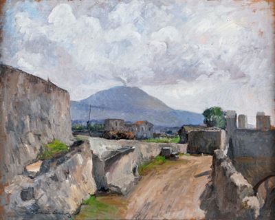 Paesaggio con Vesuvio