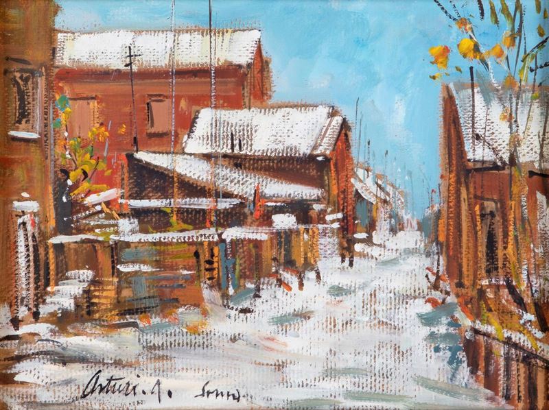 Antonio Asturi - Paesaggio Innevato