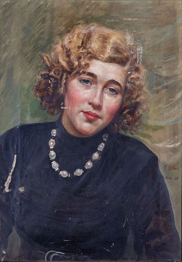Francesco De Nicola,Scuola napoletana del XX secolo - Ritratto femminile