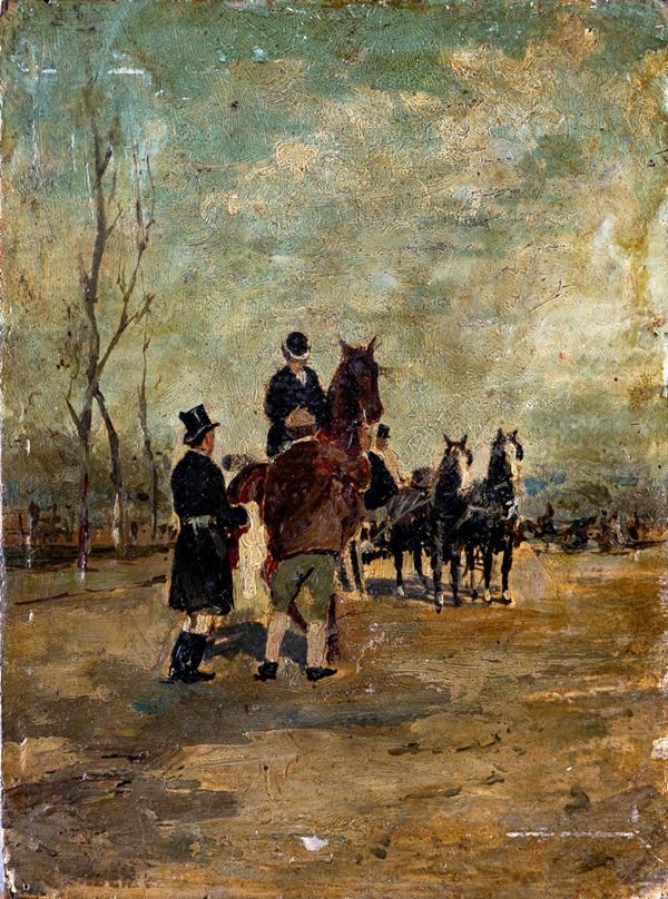 Pittore del XIX secolo - l'Ippodromo