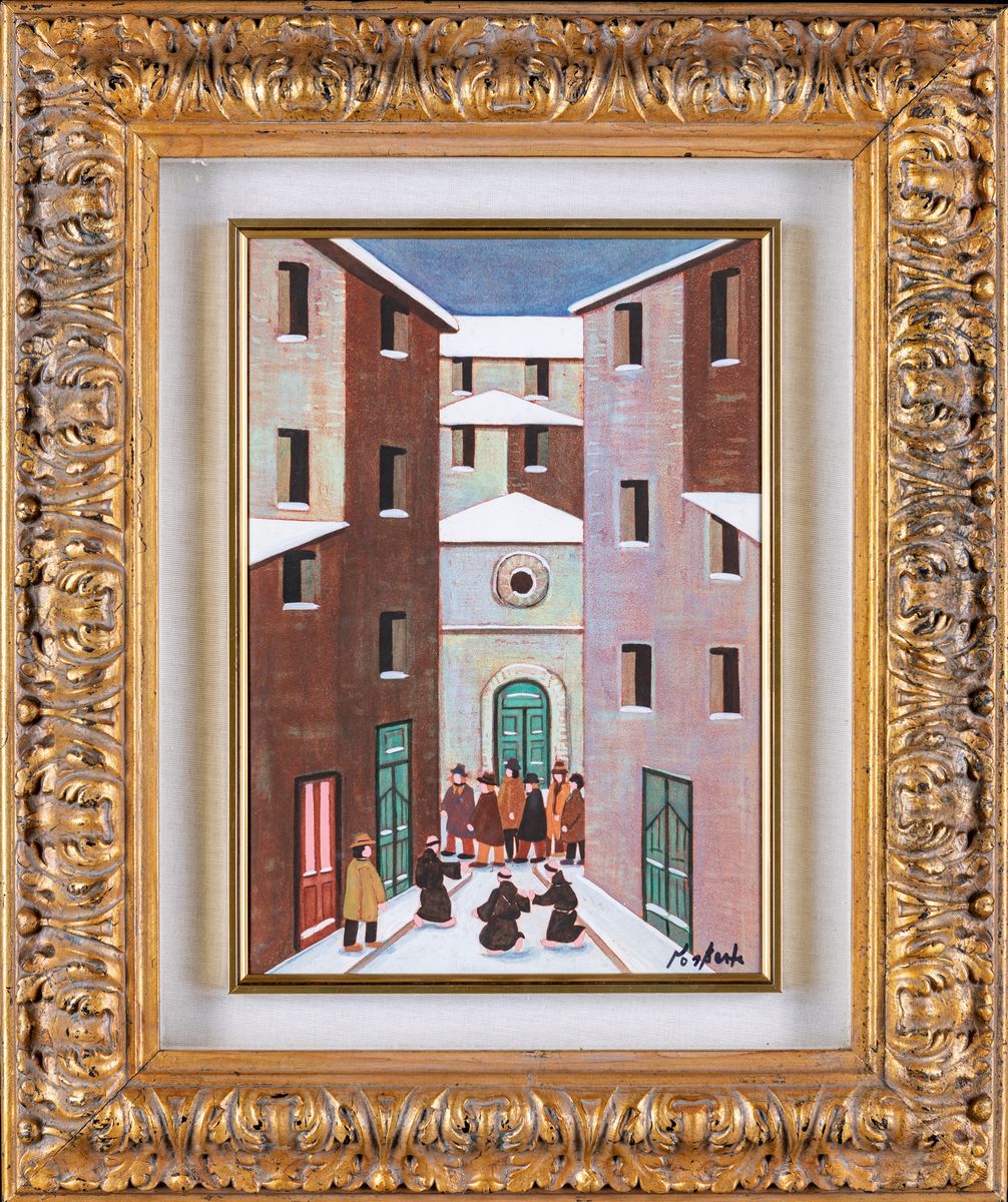 Norberto Proietti - Frati e Passanti a Spello