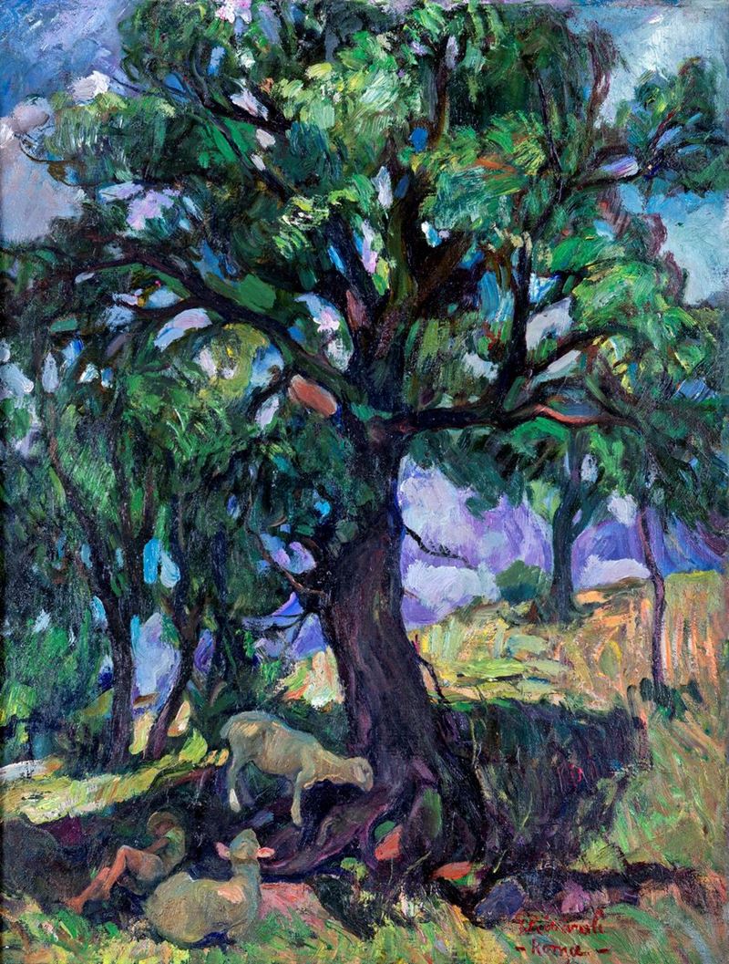 Giuseppe Rivaroli - Scena Campestre