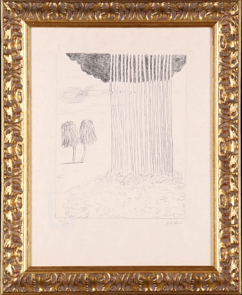 Giorgio De Chirico - La Pioggia nel Deserto