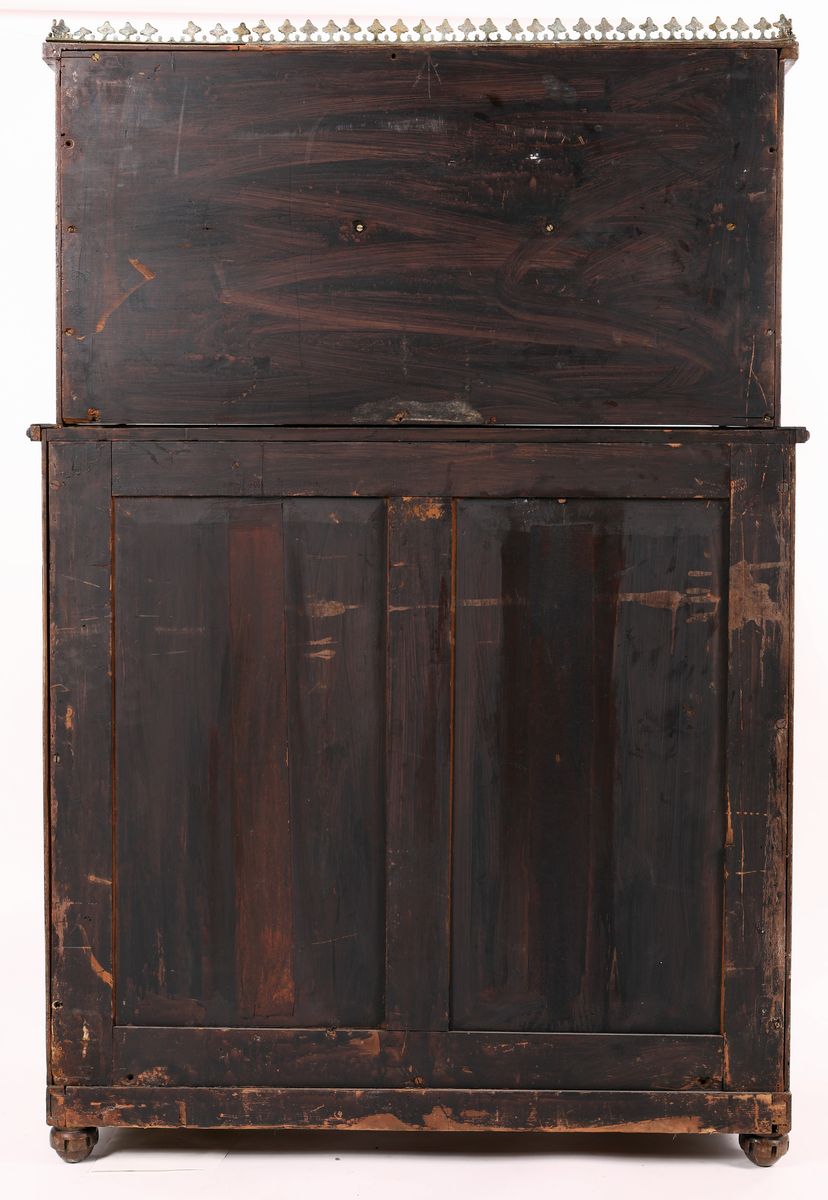 Credenza con Alzata in Palissandro, Inghilterra, XIX Secolo
