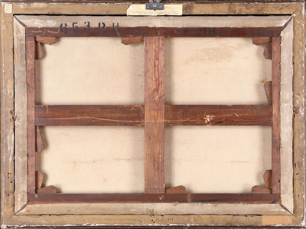 Scuola Veneta del XVIII Secolo - A) Scena Galante B) Mungitura della Capra