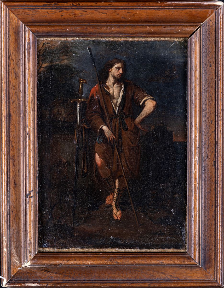 Scuola Francese del XVII Secolo - Davide con Testa di Golia
