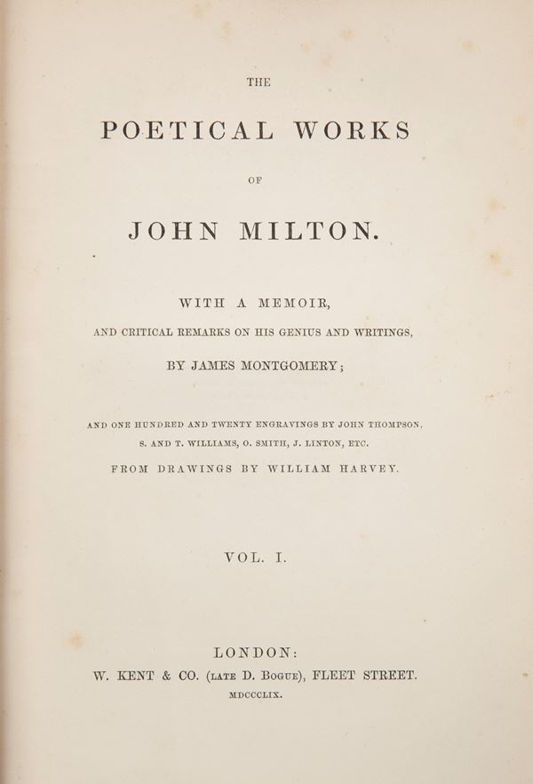 John Milton - The Poetical Works With a memoir and critical remarks on his genius and writings by James Montgomery