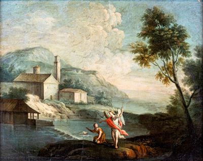 Paesaggio Lacustre con Tobiolo e L’angelo.