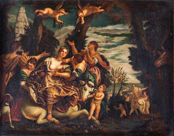 Pittore del XIX secolo - Ratto di Europa (dal dipinto di Paolo Caliari detto il Veronese)