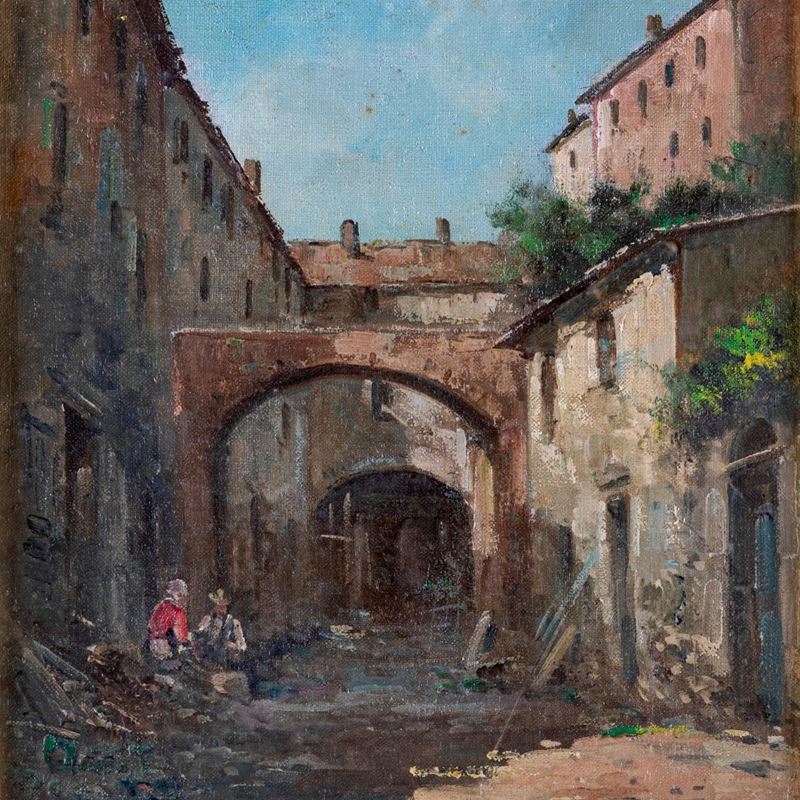 Anonimo del XX Secolo - Scorcio Cittadino