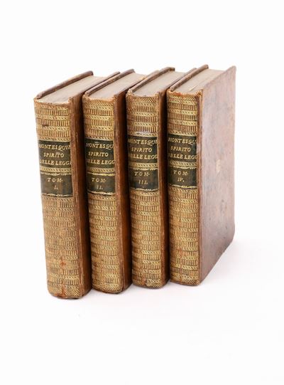 Montesquieu Charles Louis. Spirito delle Leggi con le Note Dell'abate Antonio Genovesi