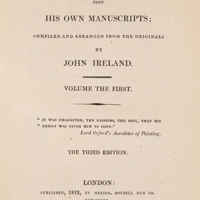 Hogarth Illustrated From His Own Manuscripts. Compiled And Arranged From The Originals By John Ir...